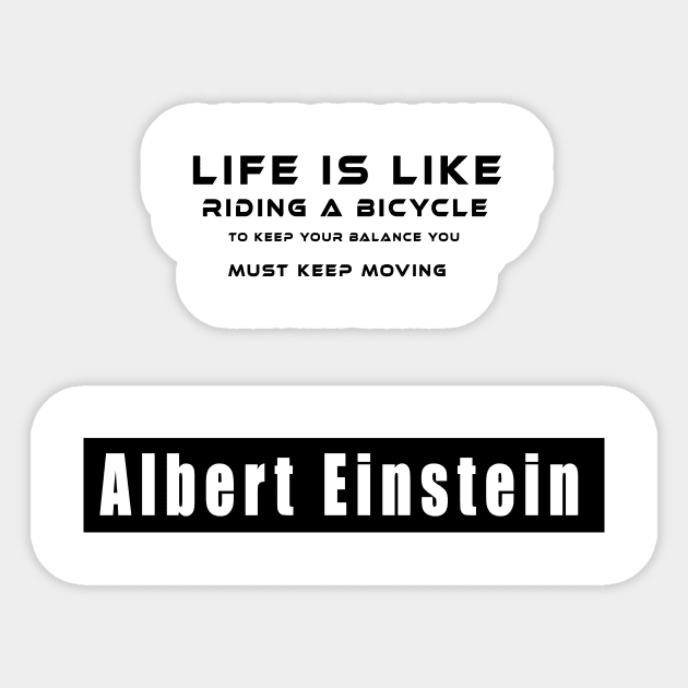 life is like bicycle Sticker by Obehiclothes